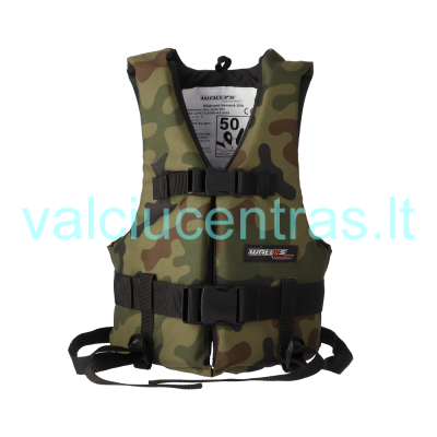 Vaikiška kamufliažinė pludrumą palaikanti liemenė (iki 40 kg)